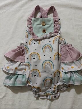 4/$20 Orange Poppy sunsuit 3-6 month